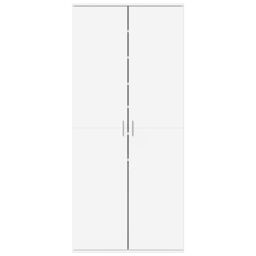 Berkfield Home Shoe Cabinet White 80x39x178 cm Engineered Wood - Size: 80 x 39 x 178 cm - thumbnail 3