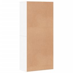 Berkfield Home Shoe Cabinet White 80x39x178 cm Engineered Wood - Size: 80 x 39 x 178 cm - thumbnail 5