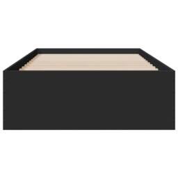 Berkfield Home Bed Frame with Drawers without Mattress Black 75x190 cm Small Single - thumbnail 4