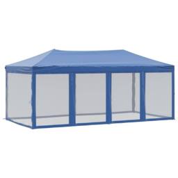 Berkfield Home Folding Party Tent with Sidewalls Blue 3x6 m - thumbnail 1