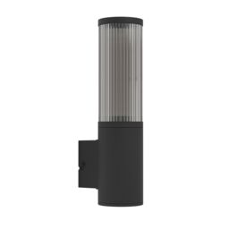 Eglo SALLE Sleek Black Outdoor Wall Light - thumbnail 2