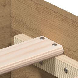 Berkfield Home Bed Frame with Drawers Artisan oak Engineered wood 140 x 200 cm in Brown - thumbnail 9
