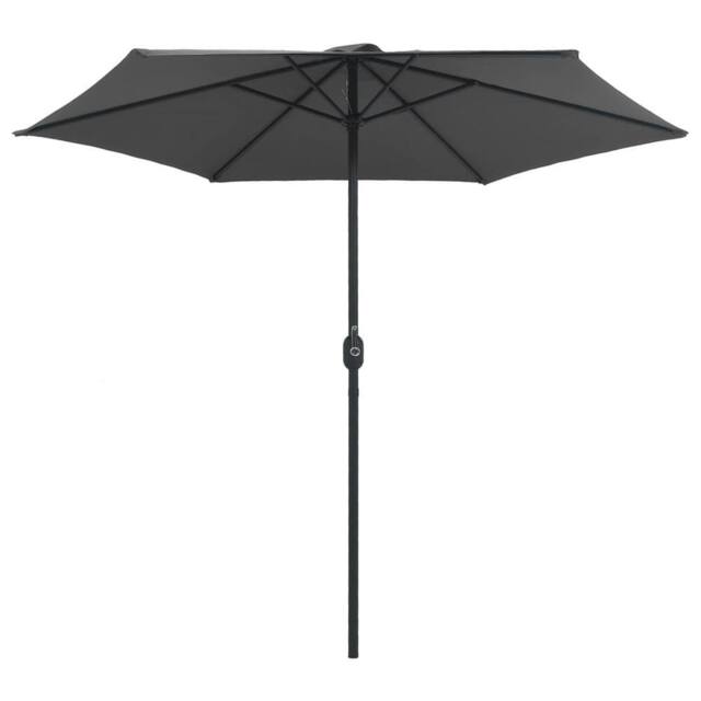 Berkfield Home Outdoor Parasol with Aluminium Pole 270x246 cm Anthracite in Charcoal - image 1