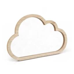 Marco Paul Wooden Baby Cloud Shape Mirror in Beige - Size: 30 cm x 30 cm x 34 cm - thumbnail 2