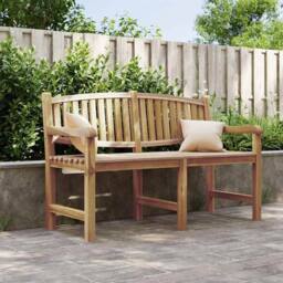 Berkfield Home Garden Bench 149.5x60x90 cm Solid Teak Wood in Brown - thumbnail 2