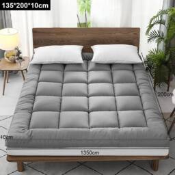 PAWNORA Grey Double Hotel Quality Mattress Topper - thumbnail 1