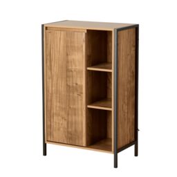Home Source Locastra Bathroom Cabinet Storage Organiser With 1 Door & Shelves - thumbnail 7