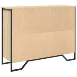 Berkfield Home Sideboard Sonoma Oak 97x32.5x74.5 cm Engineered Wood in Light Tan - thumbnail 7