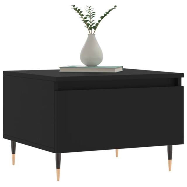 Berkfield Home Modern Coffee Tables 2 pcs Black 50x46x35 cm Engineered Wood - Size: 50 x 46 x 35 cm - image 1