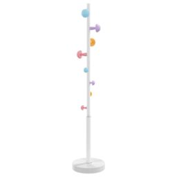 Berkfield Home Coat Stand White 172 cm Powder-coated Iron - thumbnail 4
