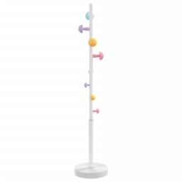 Berkfield Home Coat Stand White 172 cm Powder-coated Iron - thumbnail 6