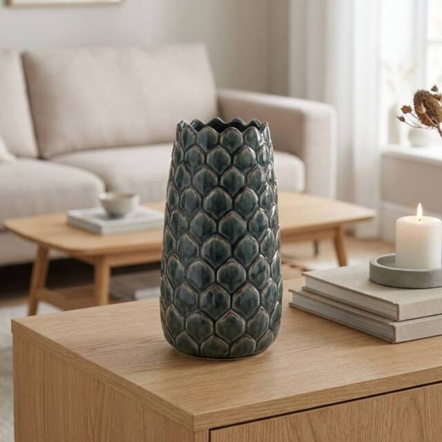 Garden Greatness Maison Glazed Artichoke Vase - Size: 1 Pack - image 1