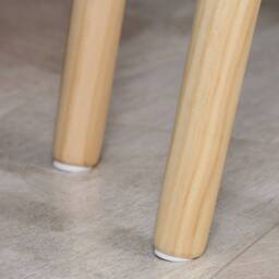 STILVORA Set of 2 Nesting Side Tables with Wooden Legs White - thumbnail 8