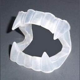 Shatchi Pack of 12 - Halloween White Vampire Teeth, Great for Surprise Children's - thumbnail 4