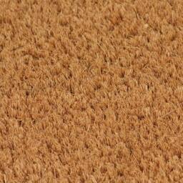 Berkfield Home Door Mat Natural 50x80 cm Tufted Coir in Brown - thumbnail 1