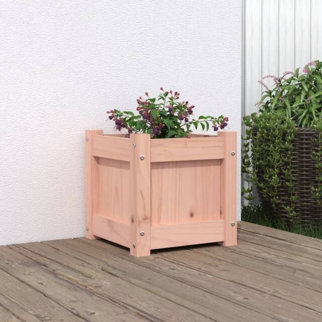 Berkfield Home Garden Planter 31x31x31 cm Solid Wood Douglas in Brown - Size: 31 x 31 x 31 cm - image 1