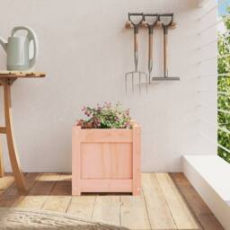Berkfield Home Garden Planter 31x31x31 cm Solid Wood Douglas in Brown - Size: 31 x 31 x 31 cm - thumbnail 3