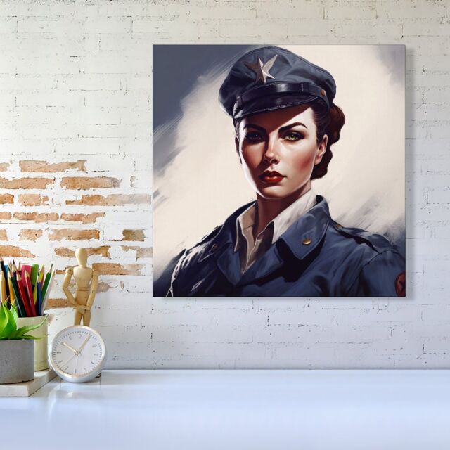 Warren Reed - Designer Defiant Strength Canvas - Size: w10 inch x h10 inch - image 1