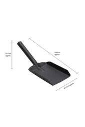 JVL Hudson Large Fireplace Shovel - Black - thumbnail 6