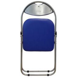 Harbour Housewares Padded Folding Desk Chair in Blue - thumbnail 4