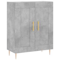Berkfield Home Highboard Concrete Grey 69.5x34x180 cm Engineered Wood - thumbnail 7
