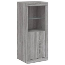 Berkfield Home Sideboards with LED Lights 3 pcs Grey Sonoma Engineered Wood - thumbnail 7