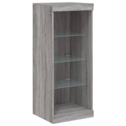 Berkfield Home Sideboards with LED Lights 3 pcs Grey Sonoma Engineered Wood - thumbnail 8