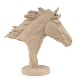 Madison & Mayfair Stone Effect Horse Head Sculpture - thumbnail 2