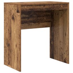 Berkfield Home Desk with Storage Old Wood Engineered Wood in Brown - thumbnail 4