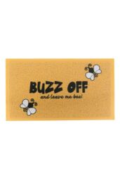 Artsy Mats Bee Buzz Off-Doormat (70 x 40cm) in Yellow - Size: 40 cm x 70 cm - thumbnail 3