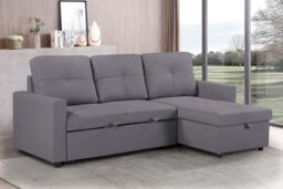 SquareBoxx Bayside 3 Seater Pull-Out Sofa Bed in Grey - thumbnail 2
