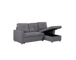 SquareBoxx Bayside 3 Seater Pull-Out Sofa Bed in Grey - thumbnail 8