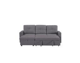SquareBoxx Bayside 3 Seater Pull-Out Sofa Bed in Grey - thumbnail 5