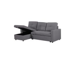 SquareBoxx Bayside 3 Seater Pull-Out Sofa Bed in Grey - thumbnail 7
