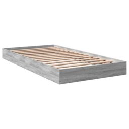 Berkfield Home Bed Frame without Mattress Grey Sonoma 100x200 cm Engineered Wood - thumbnail 6