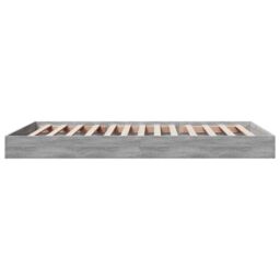 Berkfield Home Bed Frame without Mattress Grey Sonoma 100x200 cm Engineered Wood - thumbnail 5