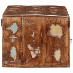 Berkfield Home Wall-mounted TV Cabinet 100x32x25 cm Solid Wood Reclaimed in Brown - Size: 100 x 32 x 25 cm - thumbnail 3