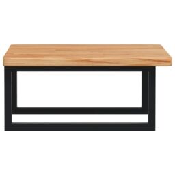 Berkfield Home Basin Shelf Wall Mounted Steel & Solid Wood Oak in Brown - thumbnail 5