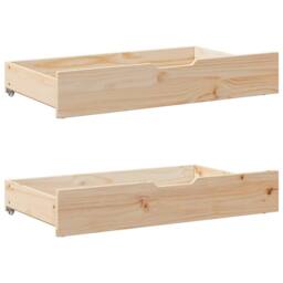 Berkfield Home Bed Frame with Drawers without Mattress 75x190 cm Small Single in Light Tan - thumbnail 8