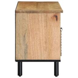 Berkfield Home TV Cabinet Brown 100x33x46 cm Solid Wood Mango - Size: 100 x 33 x 46 cm - thumbnail 4