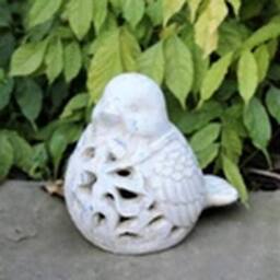 EONLION Garden Ornament Animal Bird Silhouette Decorative in White - thumbnail 4