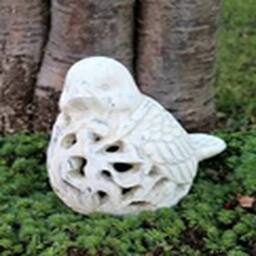 EONLION Garden Ornament Animal Bird Silhouette Decorative in White - thumbnail 3