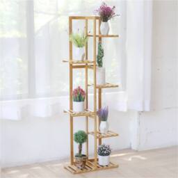 Nordara 40x20.2x121.9cm 5/6 Tier Ladder Shelf Storage Plant Stand Display in Natural - Size: Large - thumbnail 1