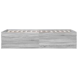 Berkfield Home Bed Frame without Mattress Grey Sonoma 100x200 cm - thumbnail 5