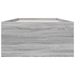 Berkfield Home Bed Frame without Mattress Grey Sonoma 100x200 cm - thumbnail 4