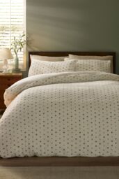 Catherine Lansfield 'Cosy Spot' Fleece Duvet Cover Set Cream - Size: Single