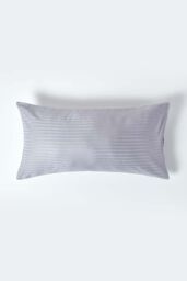 Homescapes Egyptian Cotton Ultrasoft Housewife Pillowcase 330 TC, King Size in Grey