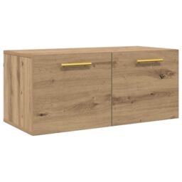 Berkfield Home Wall Cabinet Artisan oak 80 x 36.5 x 35 cm Engineered wood in Brown - thumbnail 2