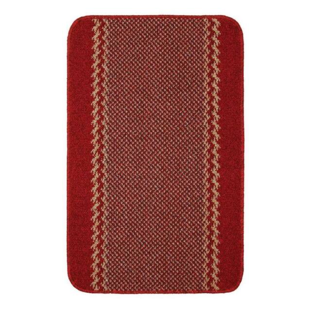 The Rug Shop UK Red Machine Washable AntiSlip Polypropylene Floor Mat - Size: 67 cm x 180 cm - image 1