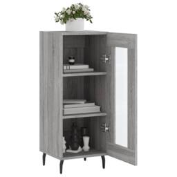 Berkfield Home Sideboard Grey Sonoma 34.5x34x90 cm Engineered Wood - thumbnail 4